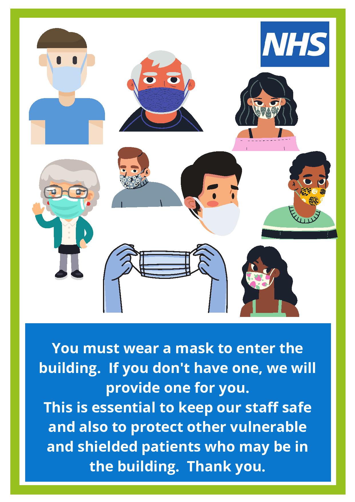 Please wear a face mask